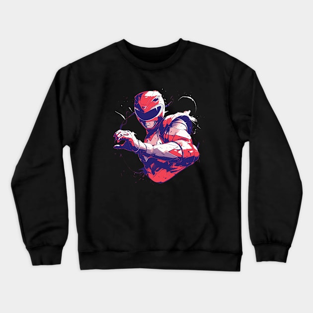 red ranger Crewneck Sweatshirt by dubcarnage